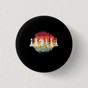 Chess Chess Game Chess Pieces 1 Inch Round Button