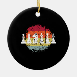 Chess Chess Game Chess Pieces Ceramic Ornament