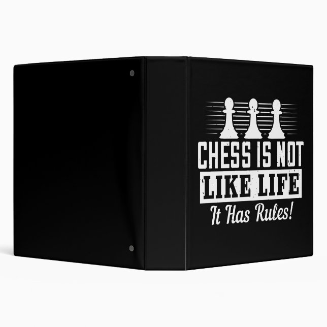 Chess - Chess is not like life Binder (Background)