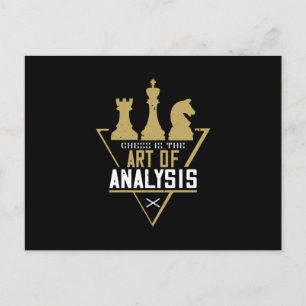 Chess - Chess Is The Art Of Analysis Postcard