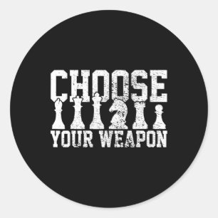 Chess Chess Player Chess Lover Chessmen Vintage  Classic Round Sticker