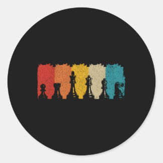 Chess Chess Player Classic Round Sticker