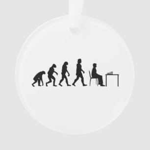 Chess - Chess Player Evolution Ornament