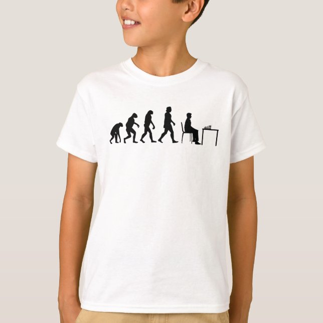 Chess - Chess Player Evolution T-Shirt (Front)