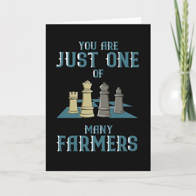 Chess Chessboard Chess Chess Piece Card (Front)