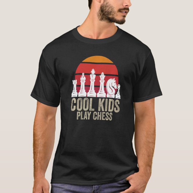 Chess Chessboxing Chess Masters Cool Kids Play Che T-Shirt (Front)