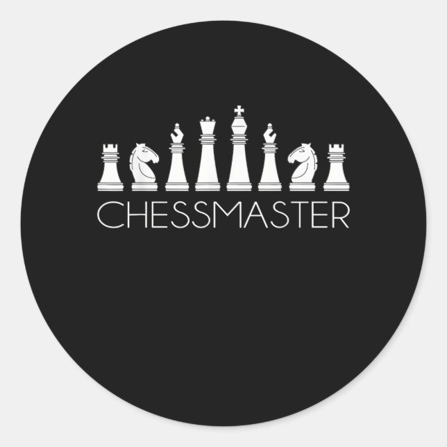 Chess  - Chessmaster Classic Round Sticker (Front)