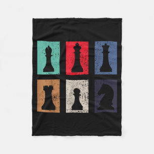 Chess Chessmen Fleece Blanket
