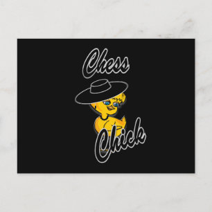 Chess Chick #4 Postcard