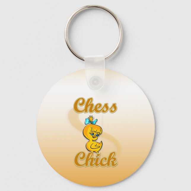 Chess  Chick Keychain (Front)