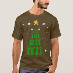 Chess Christmas Tree For Chess Lovers Funny Xmas 2 T-Shirt
