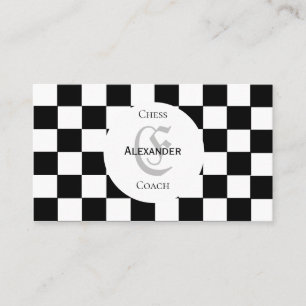 Chess Coach Classic Chessboard Carte de visite