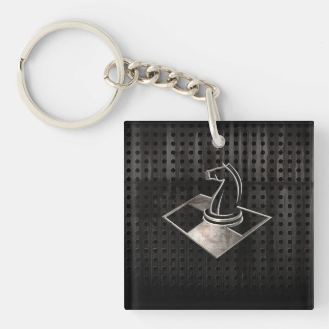 Chess; Cool Black Keychain (Front)