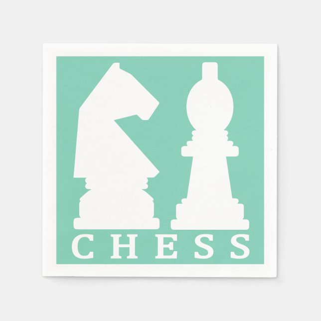 CHESS custom colour paper napkins (Front)