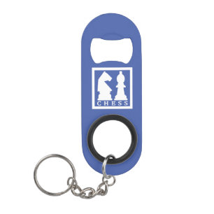 CHESS custom monogram & colour bottle opener Keychain Bottle Opener