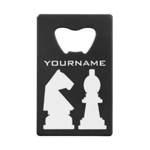 CHESS custom monogram & colour bottle opener Wallet Bottle Opener