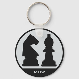 CHESS custom monogram key chains