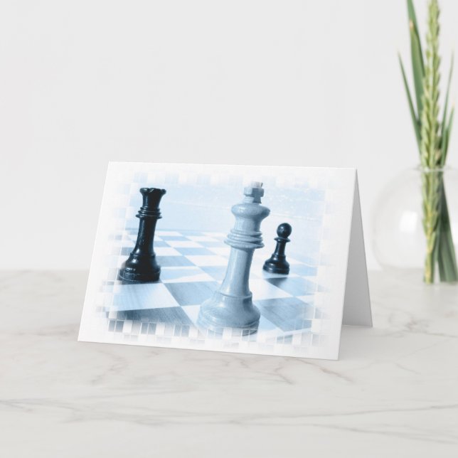 Chess Design  Greeting Card (Front)