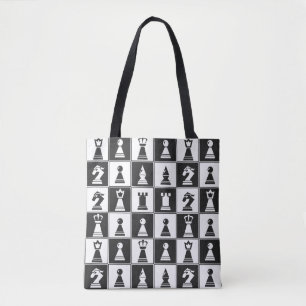 Chess Design Tote Bag