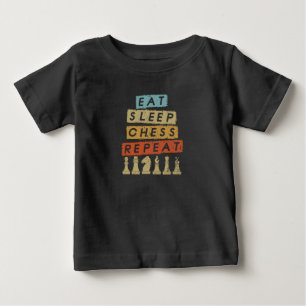 Chess - Eat Sleep Chess Repeat Baby T-Shirt