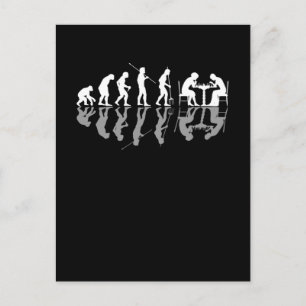 Chess Evolution Chessboard Lover Chess Gamer Postcard