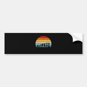 Chess Evolution Retro Vintage Gift For A Chess Bumper Sticker