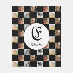 Chess Family Name Photo Fleece Blanket