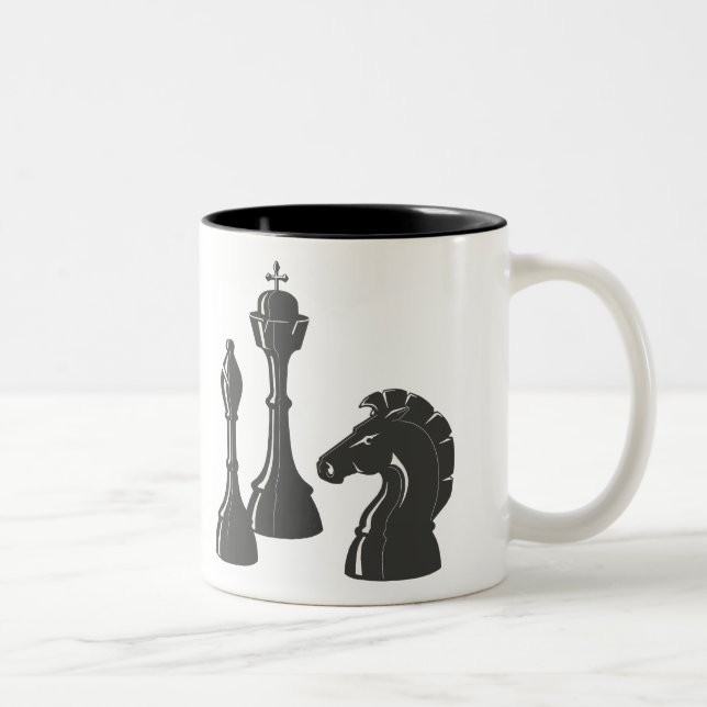 Chess Fan Player Two-Tone Coffee Mug (Right)