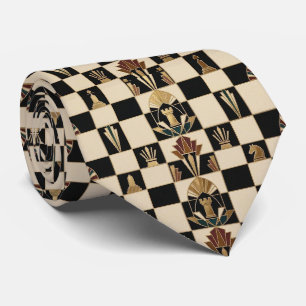 Chess Faux Silk   Luxury Chess Game Gentleman's Tie