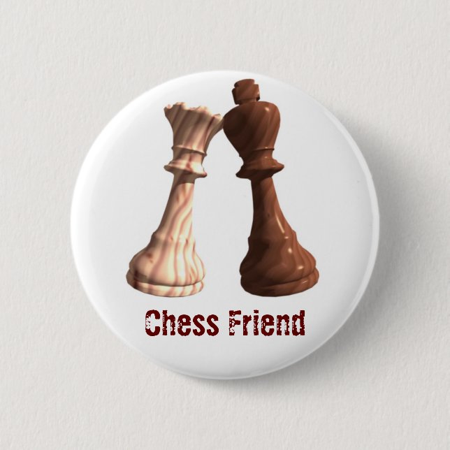 Chess Friend - WKBQ 2 Inch Round Button (Front)