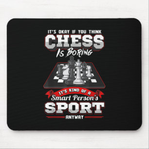 Chess Funny Quotes Humour Sayings Mouse Pad