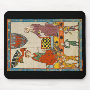 Chess Game 14th Century Codex Manesse Mouse Pad