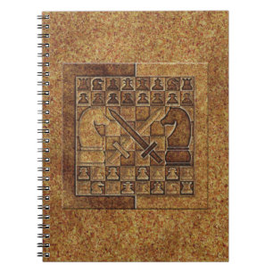 CHESS GAME IN STONE NOTEBOOK