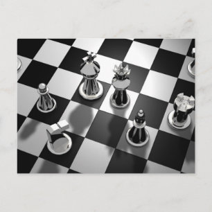 chess game postcard