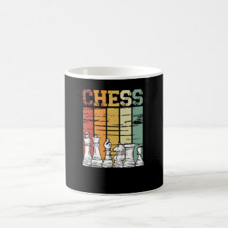 Chess game retro vintage coffee mug