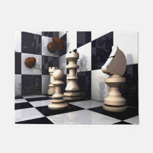 Chess Game Style Doormat