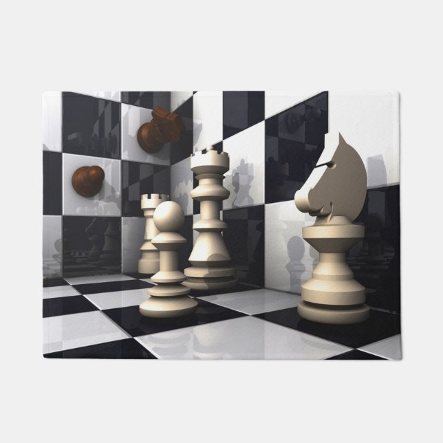 Chess Game Style Doormat (Front)