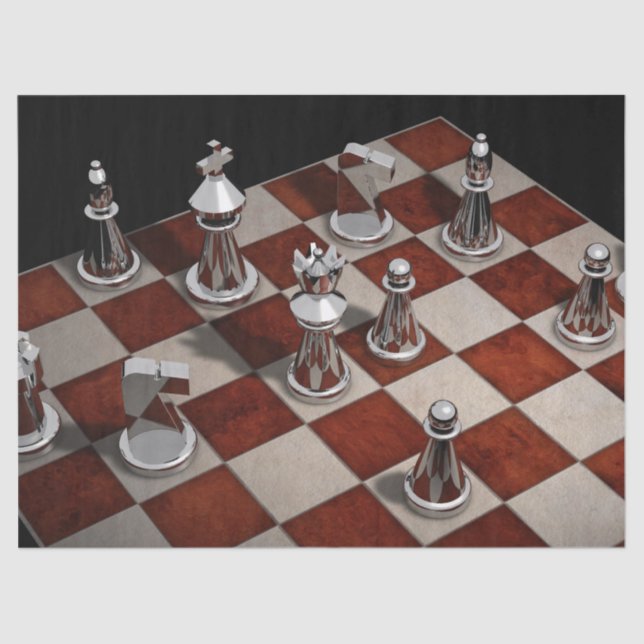 chess game tissue paper (Front)