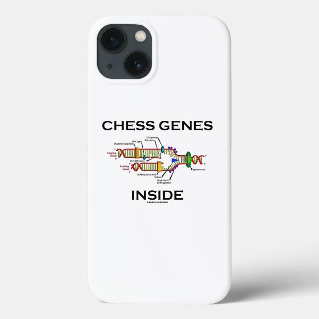 Chess Genes Inside DNA Replication Humour Case-Mate iPhone Case (Back)