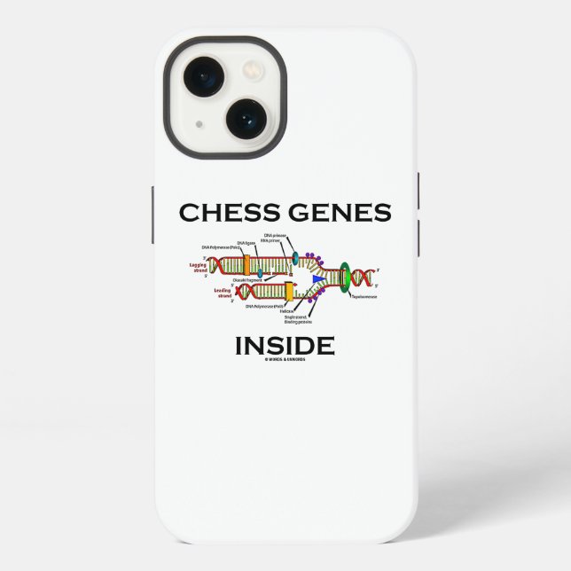 Chess Genes Inside DNA Replication Humour iPhone Case (Back)