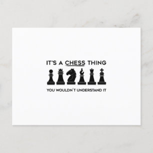 Chess Gift Chess Player Chessboard Chess Club Postcard