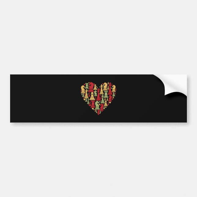 Chess Gift | I Really Love Chess Bumper Sticker (Front)