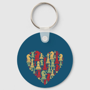 Chess Gift I Really Love Chess Keychain