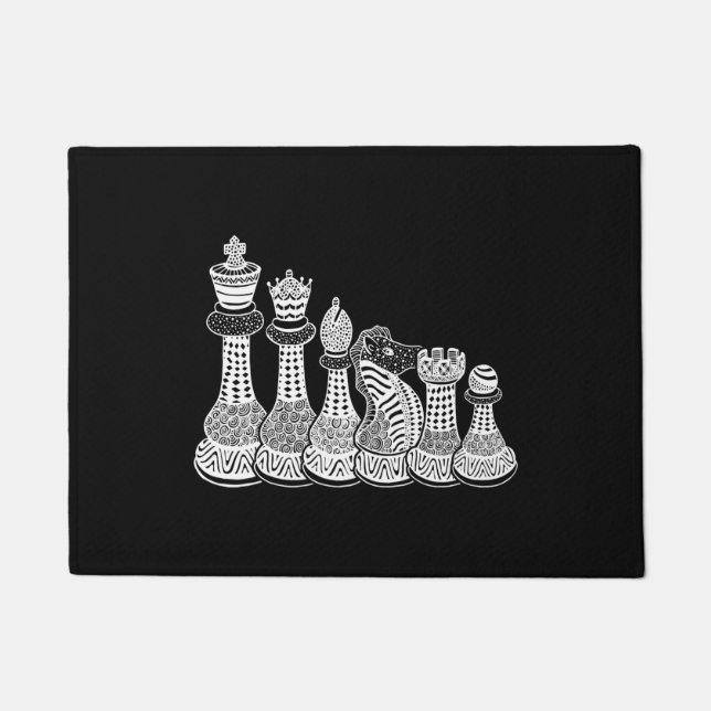 Chess Gift | I Really Love The Chess Pieces Doormat (Front)