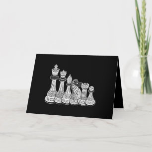 Chess Gift   I Really Love The Chess Pieces Holiday Card