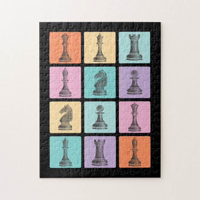 Chess Gift | I Really Love The Chess Pieces Jigsaw Puzzle (Vertical)