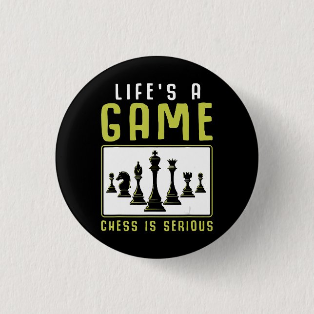 Chess Heartbeat Chess Master Chess Club 1 Inch Round Button (Front)