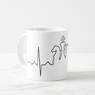 Chess Heartbeat Coffee Mug
