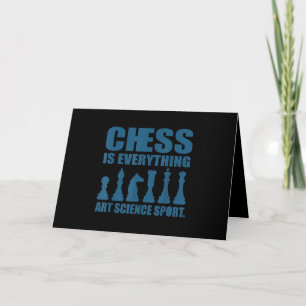 Chess Is Art Science Sports Gift Women Men Card