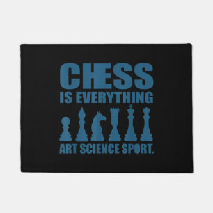 Chess Is Art Science Sports Gift Women Men Doormat